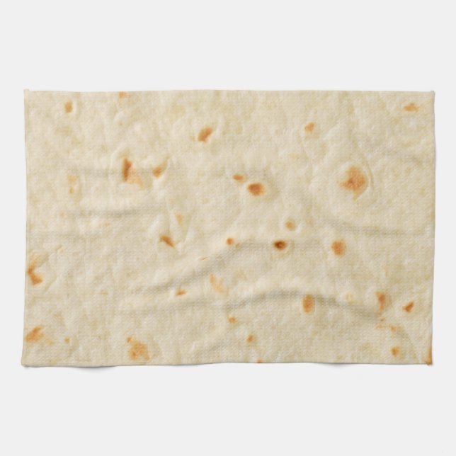 Burritos, Giant Tortilla Tea Towel (Horizontal)