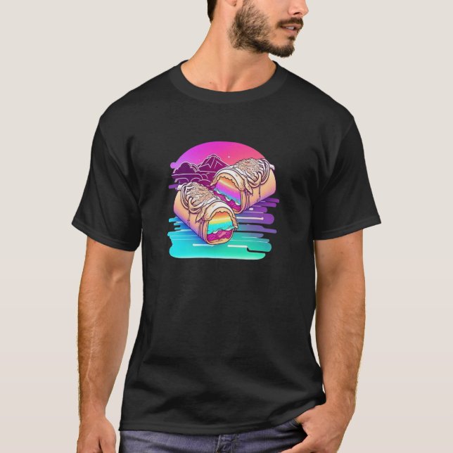 Burritos With a Futuristic Vibe for a Modern Twist T-Shirt (Front)