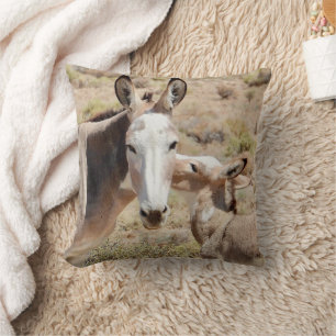 Burro Love Throw Pillow
