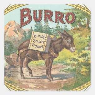 Burro Square Sticker