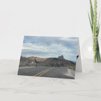 burros on route 66 greeting card (blank inside)