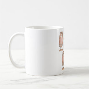 Burrowing Owl bird art pattern Coffee Mug