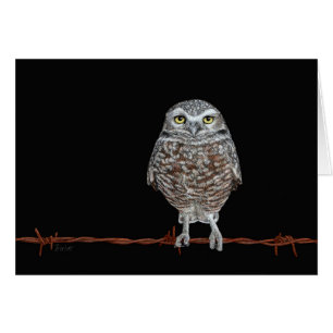Burrowing Owl Card
