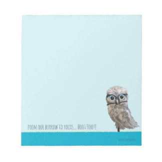Burrowing Owl Painting Cape Coral FL Notepad
