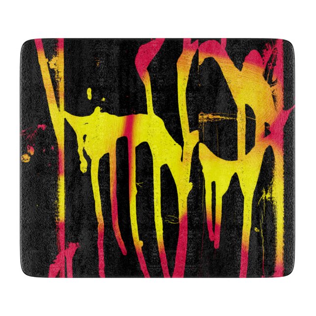 burrs and spurs and bacchanal cutting board (Front)