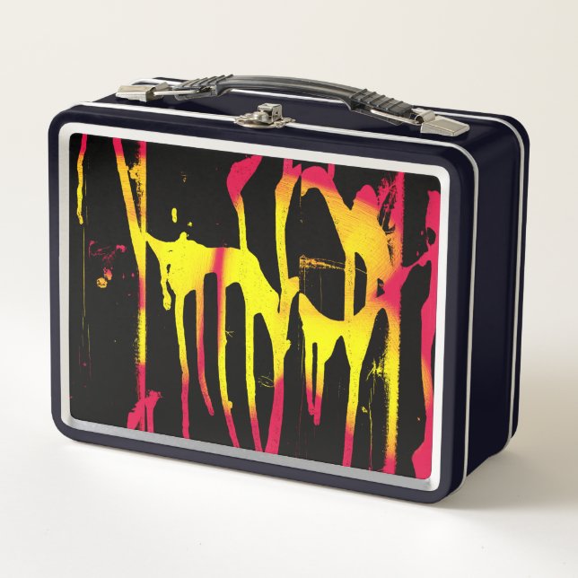 burrs and spurs and bacchanal metal lunch box (Front)