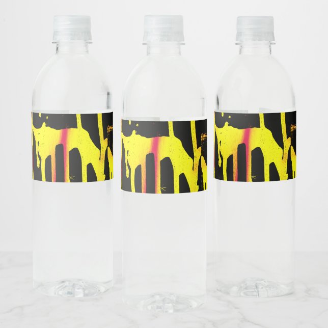 burrs and spurs and bacchanal water bottle label (Bottles)