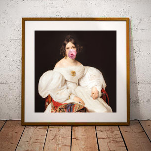 Burst Bubble Gum Diva Photo Print