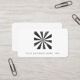 Burst (Letterpress Style Background) Business Card