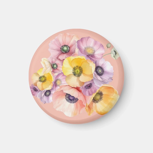 Burst of Anemones  Magnet (Front)