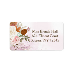 Burst Of Autumn Return Address Labels