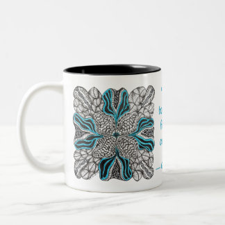 Burst of Blue Hand-Drawn Doodle Mug