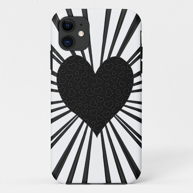Burst Of Love (Black) Case-Mate iPhone Case (Back)