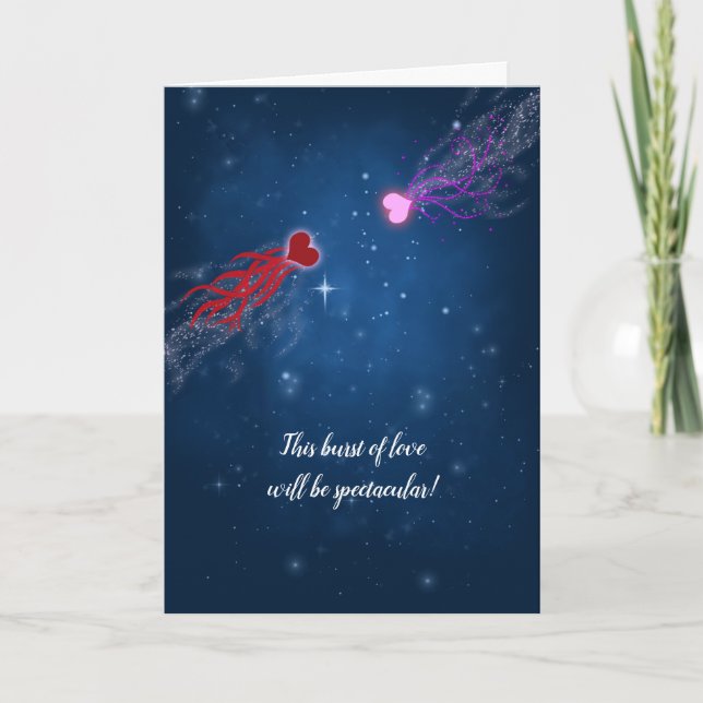 Burst of Love - Valentine's Da7 Card (Front)