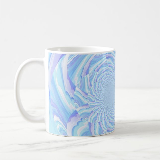 Burst of Pastel Waves Coffee Mug (Left)