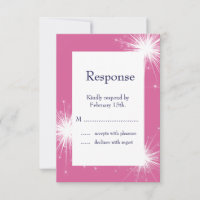 Burst of Sparkles RSVP (fuchsia)