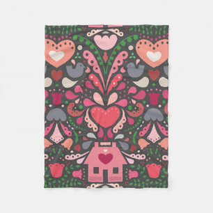 Bursting at the Seams with Love! Fleece Blanket
