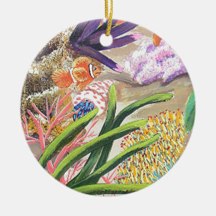 Bursting Ceramic Ornament