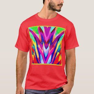 Bursting Colour Abstraction Pattern T-Shirt