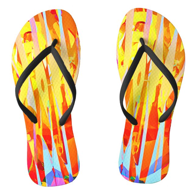 Bursting Colourful Hues Mix Thongs (Footbed)