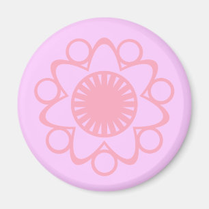 Bursting with Life Flower Magnet, Pink Magnet