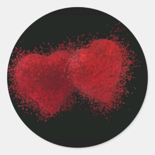 Bursting With Love Classic Round Sticker