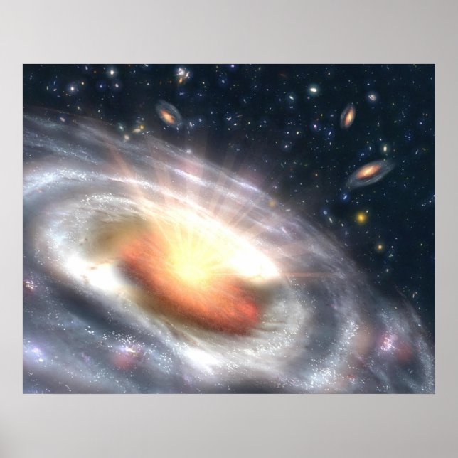 Bursting With Stars and Black Holes Poster (Front)