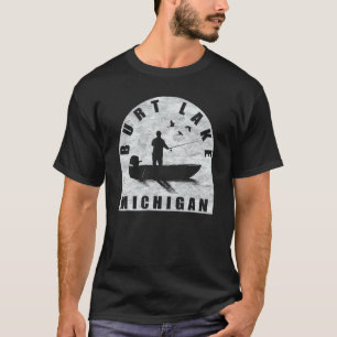 Burt Lake Fishing Michigan T-Shirt