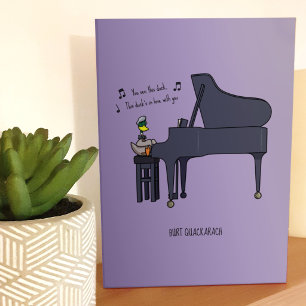 Burt Quackarach Duck Funny Valentine's Artwork Holiday Card