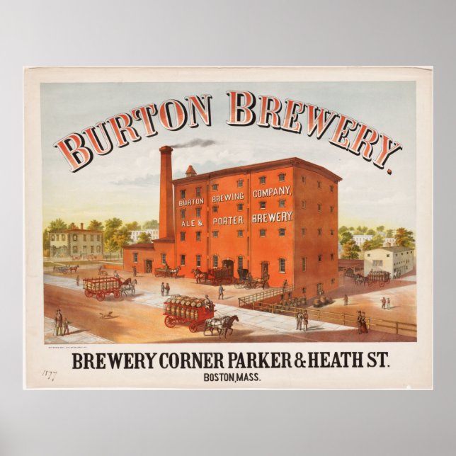 Burton Brewery Boston Massachusetts Advertisement Poster (Front)