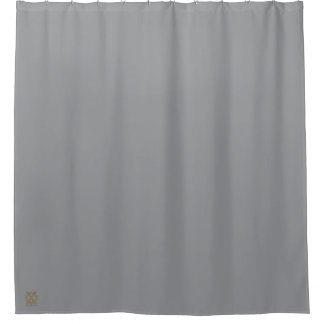 Burton Family Collection Grey Shower Curtain