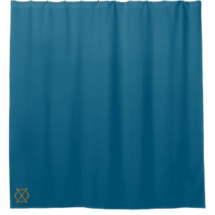 Burton Family Collection Ocean Blue Shower Curtain