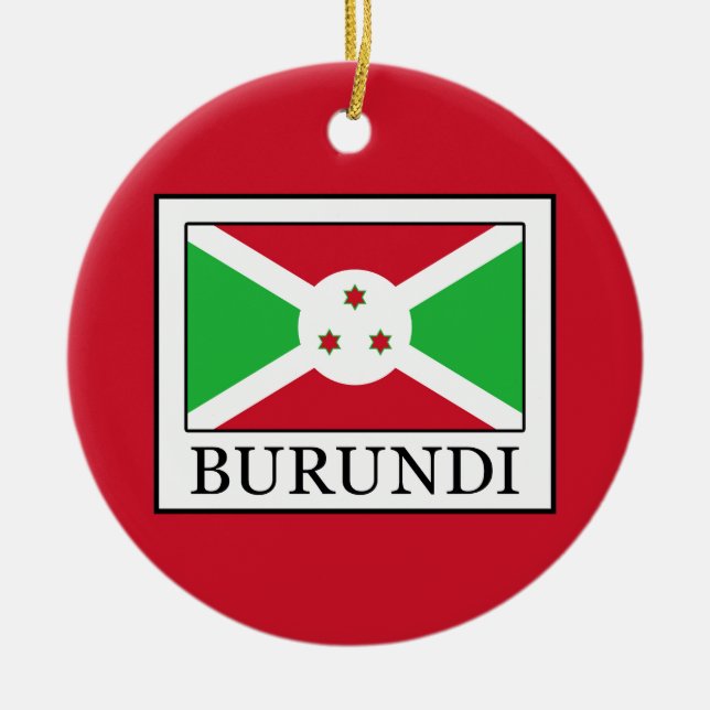 Burundi Ceramic Tree Decoration (Front)