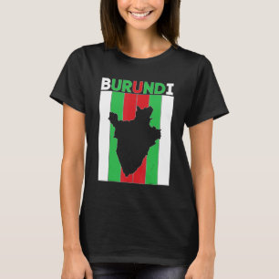 Burundi Country Borders T-Shirt