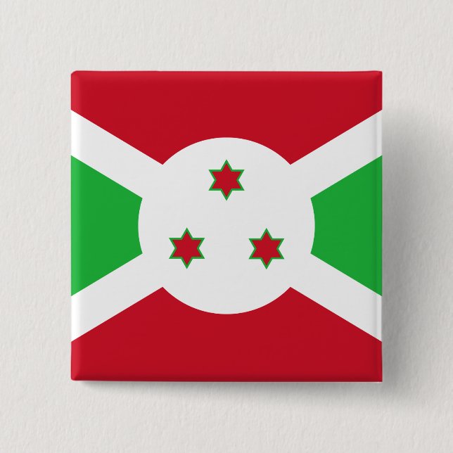 Burundi Flag 15 Cm Square Badge (Front)