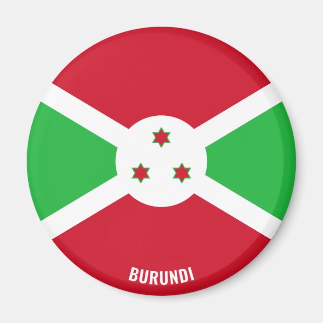 Burundi Flag Charming Patriotic Magnet (Front)