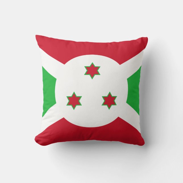 Burundi Flag Cushion (Front)