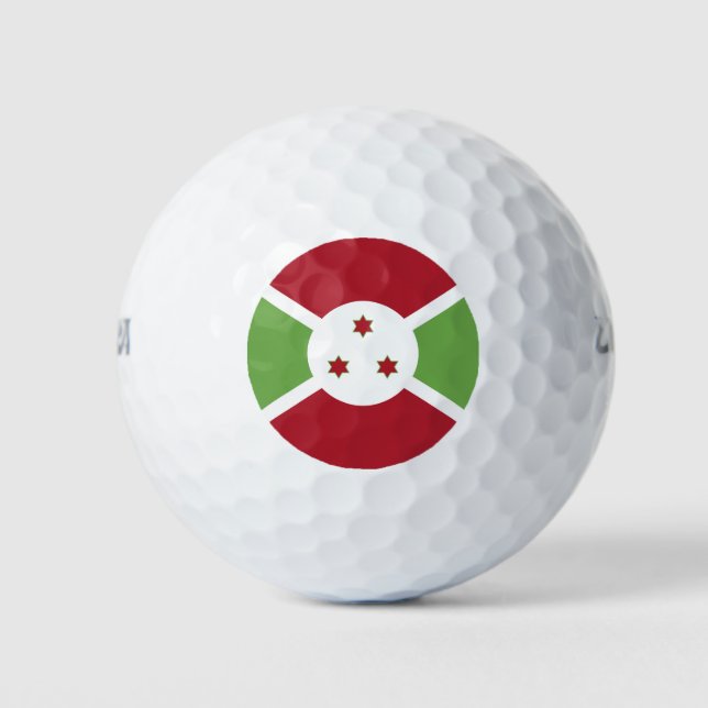 Burundi flag golf balls (Front)