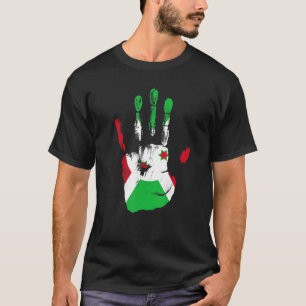 Burundi Flag Hand Men Women Kids T-Shirt