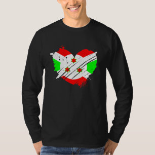 Burundi Flag I Love Burundi It Is In My Dna Burund T-Shirt
