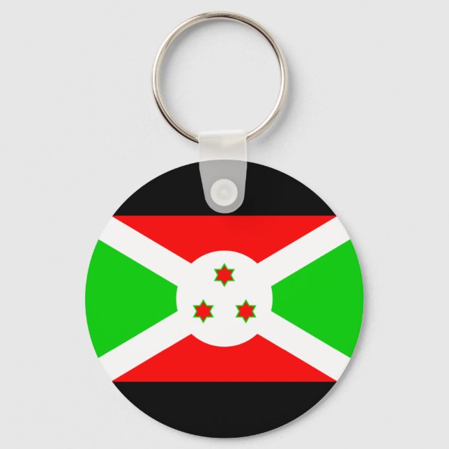 Burundi Flag Key Ring (Front)