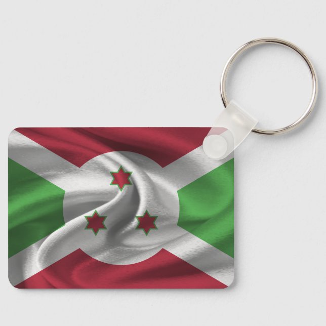 Burundi Flag Keychain (Front)