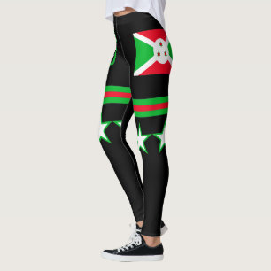Burundi Flag Leggings