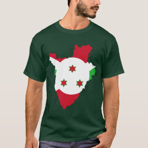 Burundi Flag Map T-Shirt