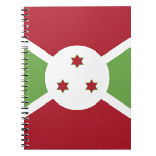 Burundi flag notebook