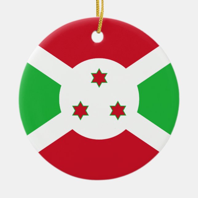 Burundi Flag Ornament (Front)