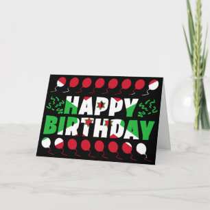 Burundi Flag Patriotic Birthday Card