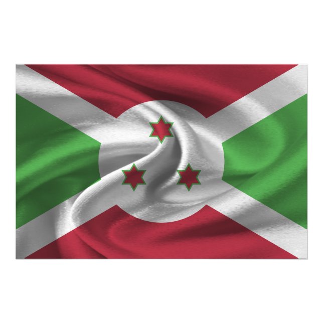 Burundi Flag Photo Print (Front)