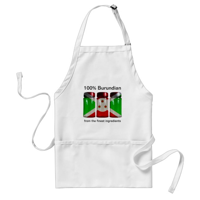 Burundi Flag Spice Jars Apron (Front)