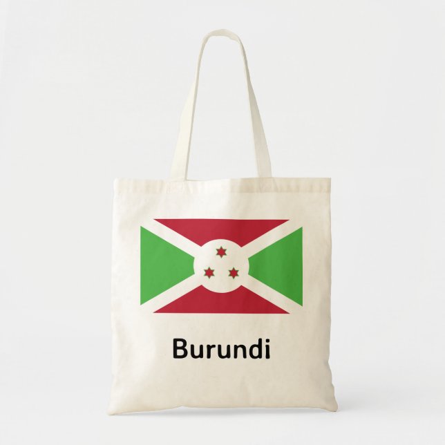 Burundi Flag Tote Bag (Front)
